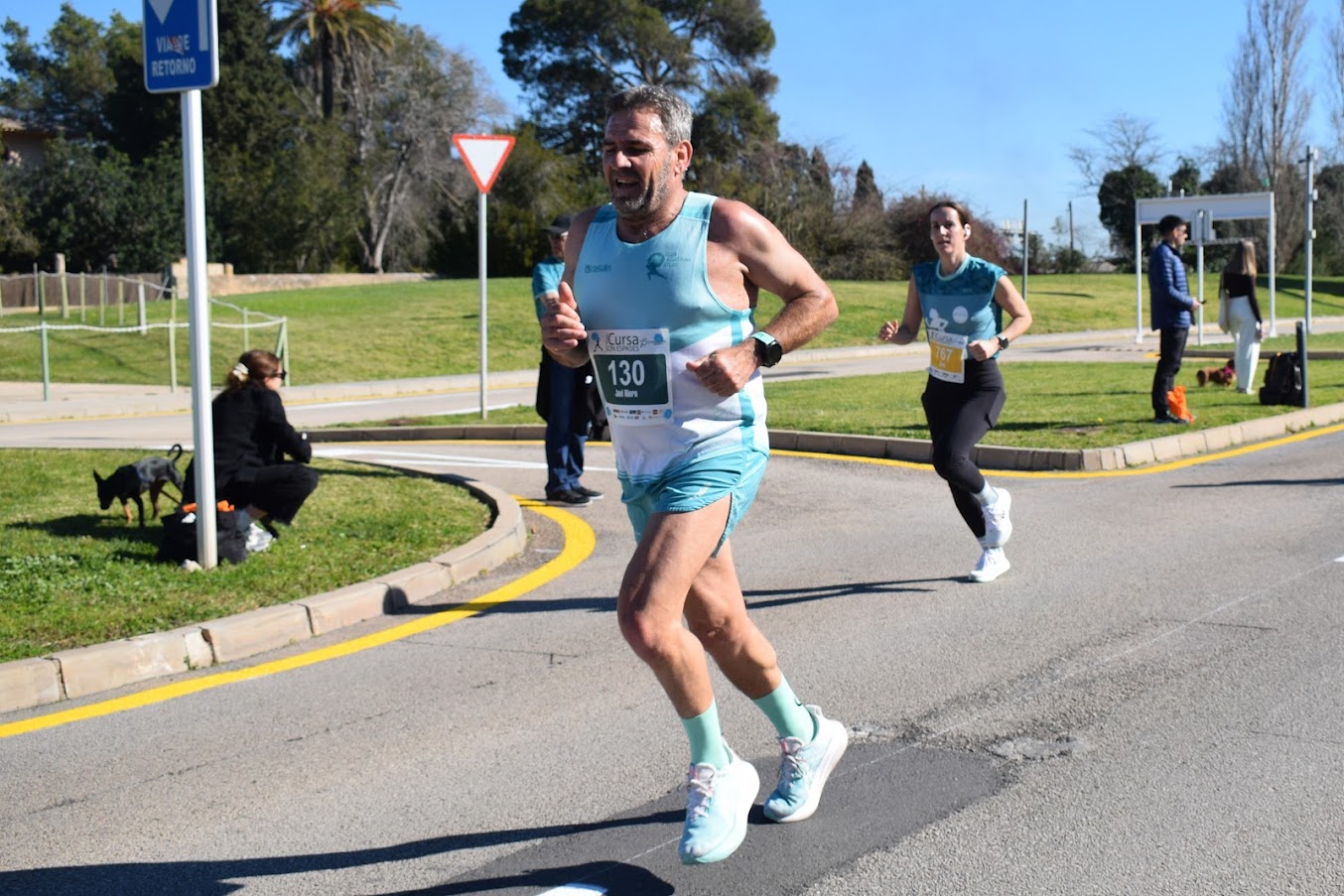 Atleta de l’Atlas en una cursa popular a Son Espases
